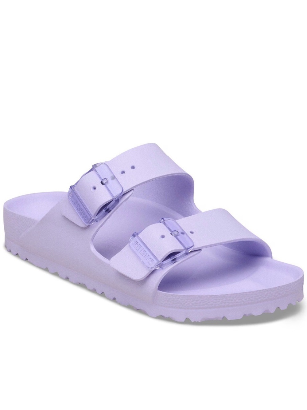 Arizona Stealth Buckle | Birkenstock Women’s Two-Buckle Sandal in Purple fug
